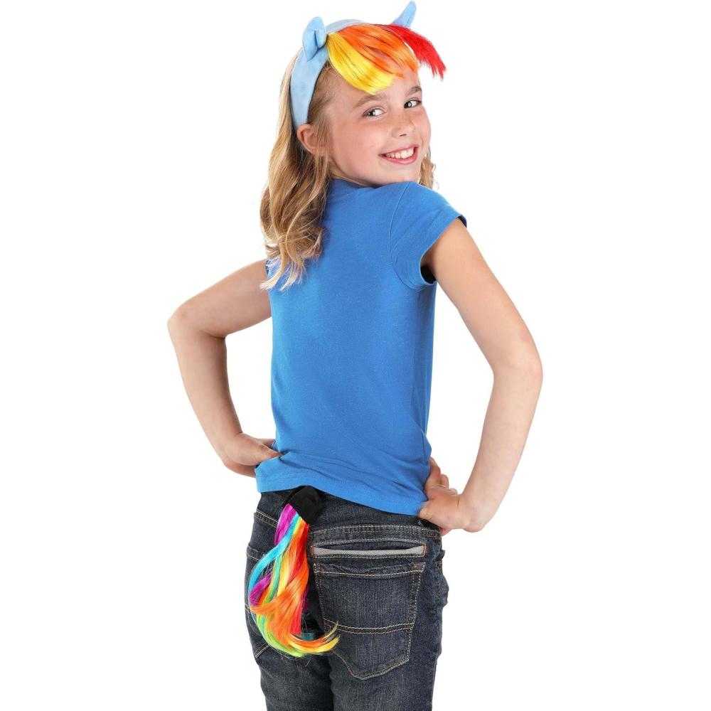 image:imageMy Little Pony Rainbow Dash Headband Tail amp Cutie Necklace Kit Accessories for Halloween and Dress Up