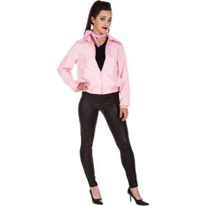 Feel the Power of Pink! Plus Size Deluxe Pink Ladies Jacket Costume(Pink)