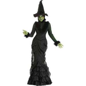 Fun Costumes Adult Women’s Wicked Witch of the West Costume | Black Halloween Dress Includes Bodice, Skirt, and Hat