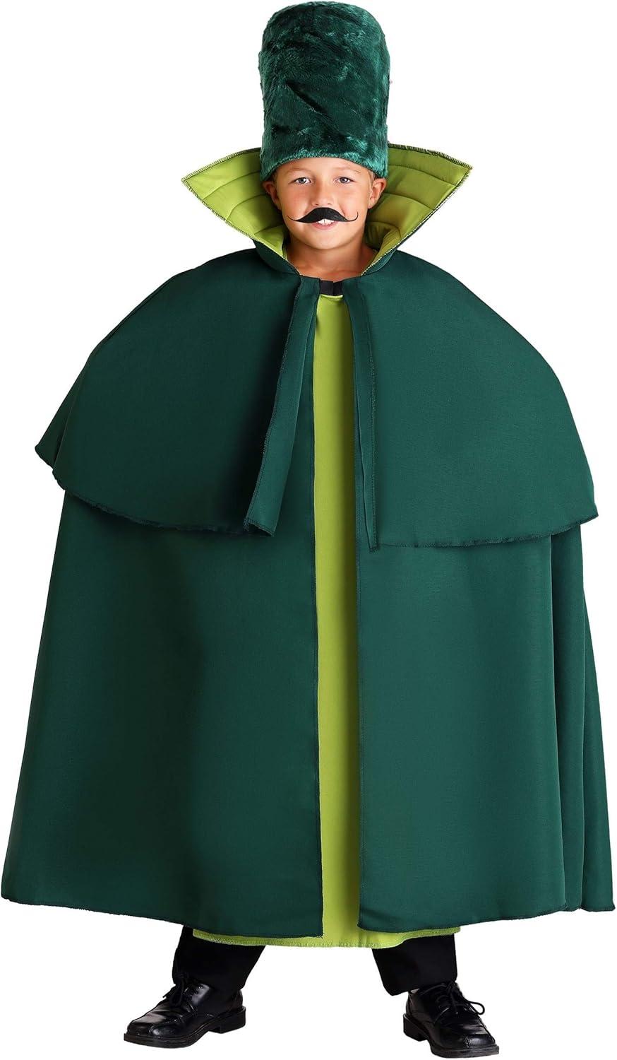image:imageBoys Gatekeeper Halloween Costume Kids Munchkin Green Guard Outfit with Tunic Cape Hat and Gloves for DressUp