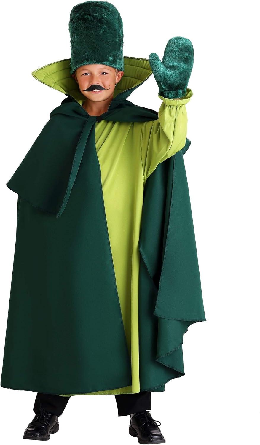 image:imageBoys Gatekeeper Halloween Costume Kids Munchkin Green Guard Outfit with Tunic Cape Hat and Gloves for DressUp