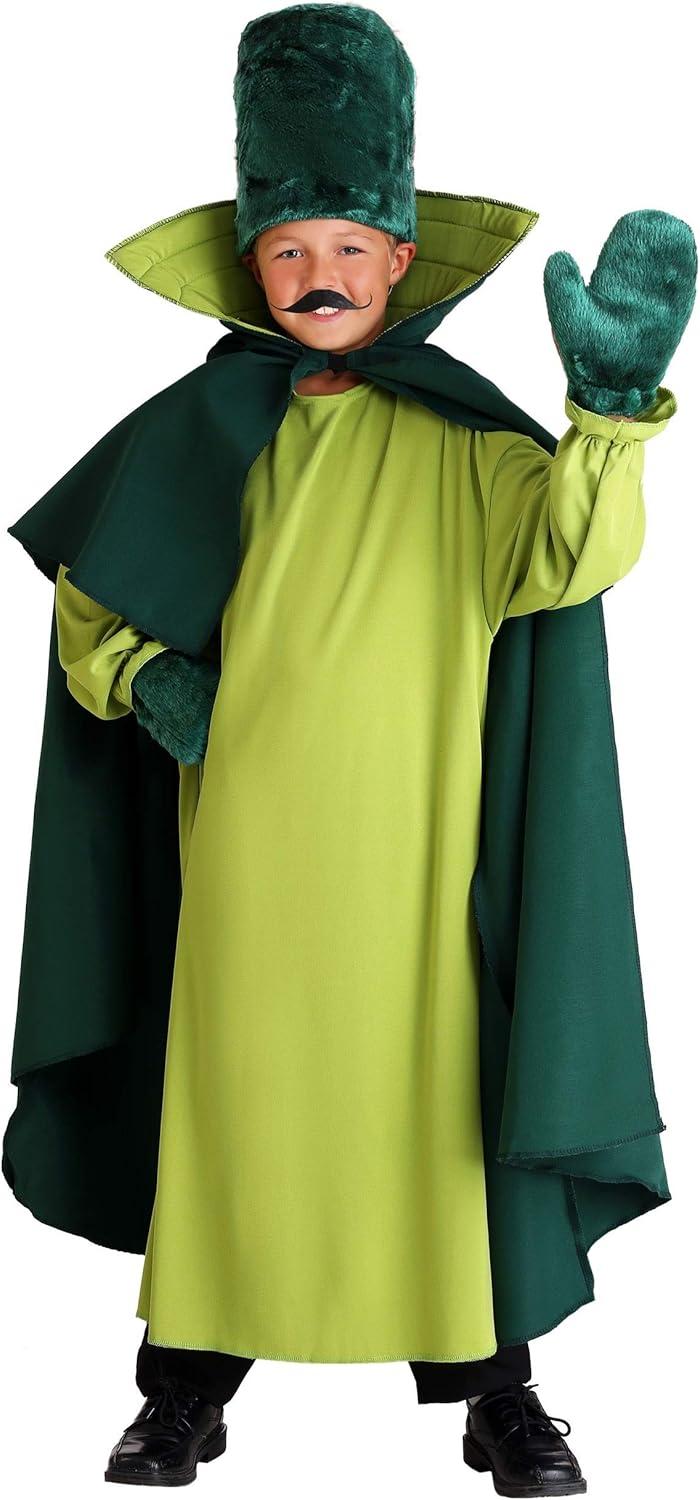 image:imageBoys Gatekeeper Halloween Costume Kids Munchkin Green Guard Outfit with Tunic Cape Hat and Gloves for DressUp