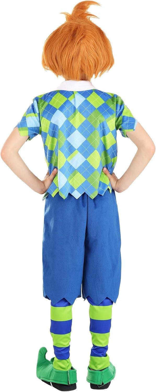 image:imageDeluxe Plaid Munchkin Boys Costume Shirt Shorts Leggings Wig and Shoe