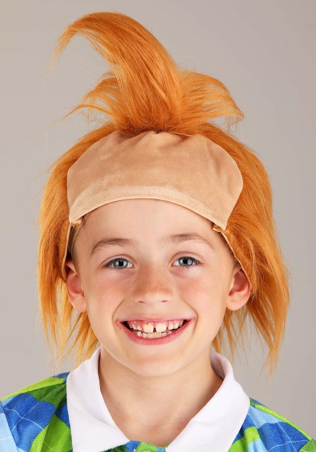 image:imageDeluxe Plaid Munchkin Boys Costume Shirt Shorts Leggings Wig and Shoe