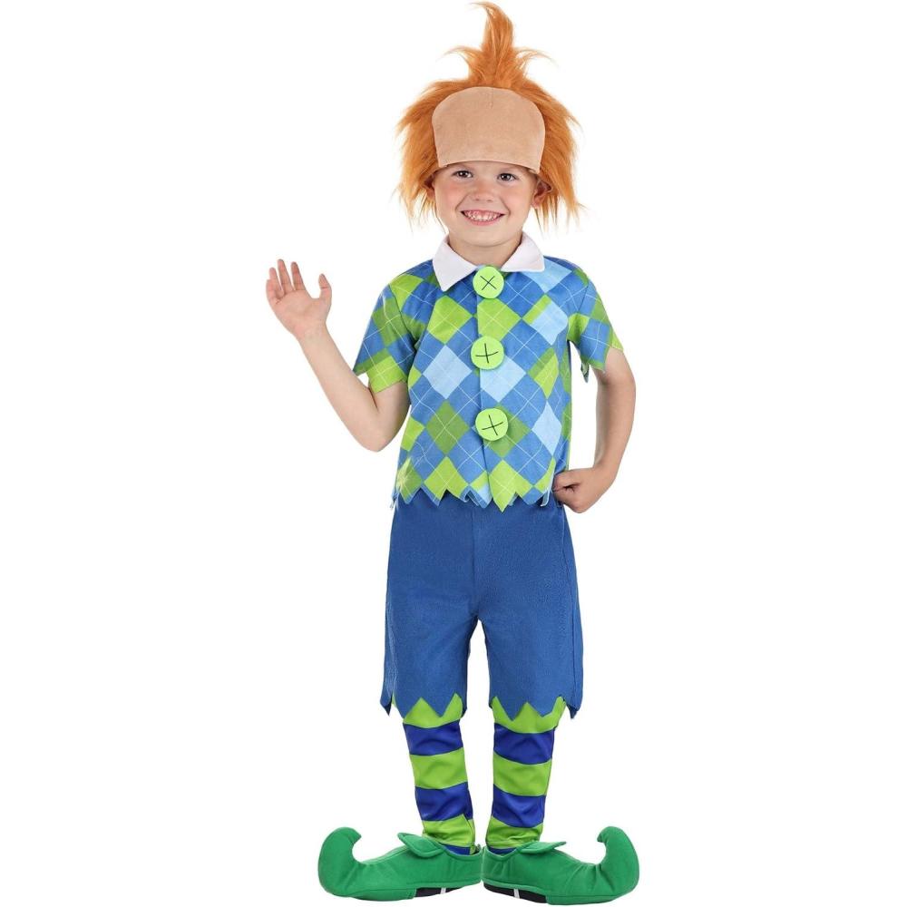 image:imageDeluxe Plaid Munchkin Toddler Costume  Shirt Pants Shorts Wig amp Shoe Covers Officially Licensed