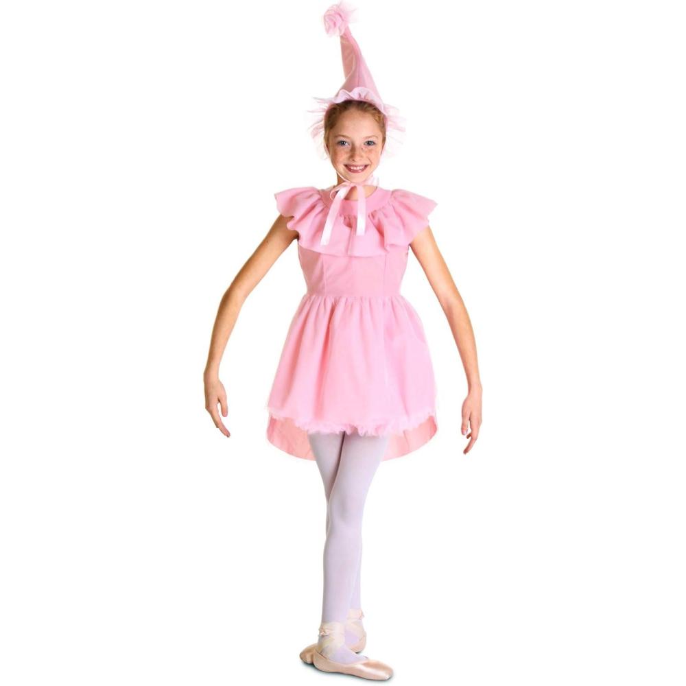 image:imageKids Munchkin Ballerina Costume Dress with Tulle Skirt amp Pink Elf Hat for Halloween amp DressUp Parties
