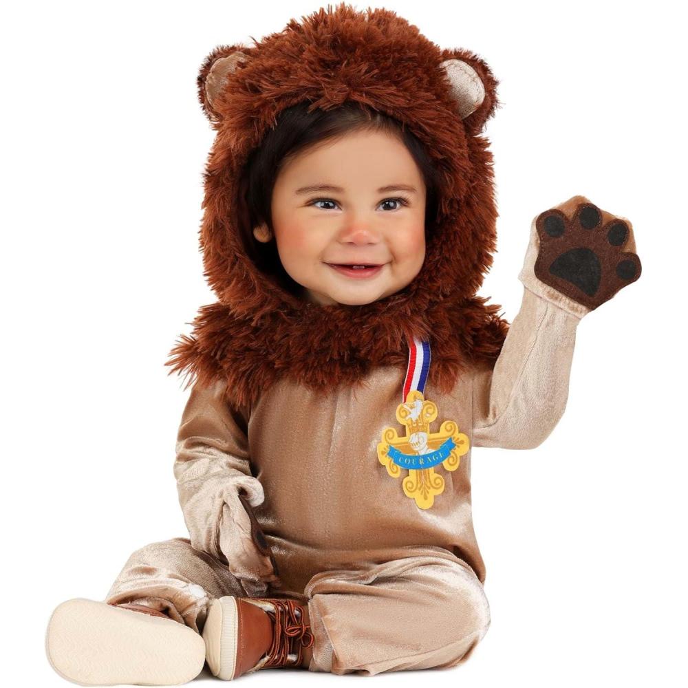 image:imageWizard of Oz Cowardly Lion Costume for Infants Cuddly Lion Jumpsuit for Movie Cosplay School Plays amp Halloween