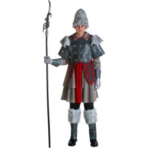 Teen Witch Guard Costume | Medieval Castle Watchman Outfit With Zip Jacket, Vest, Hat, Shoe Covers and Gloves