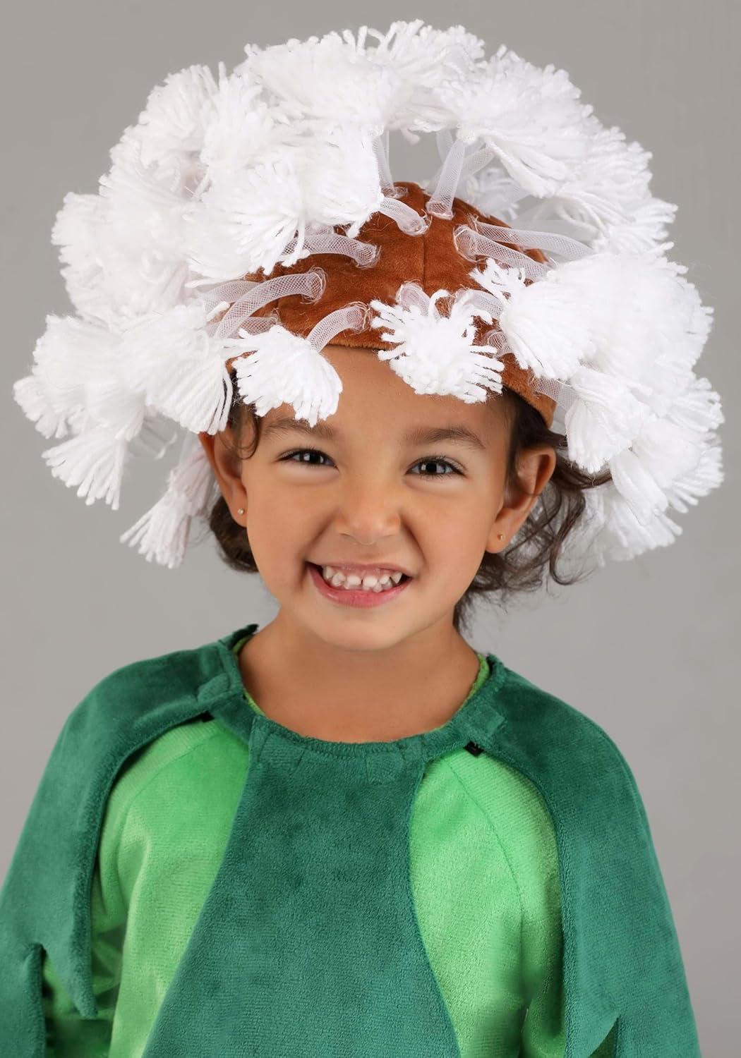 image:imagePuffball Dandelion Flower Costume for Toddlers Kids Wildflower Costume with Leaf Collar amp Headpiece
