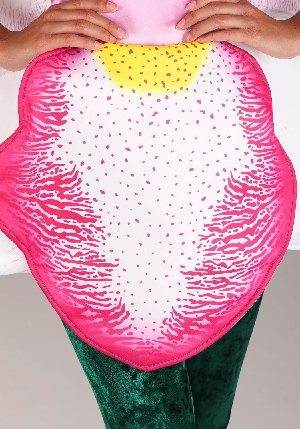 image:imageWomens Orchid Flower Costume with Stretch Satin Jumpsuit and Petal Wings for Halloween and Themed Events