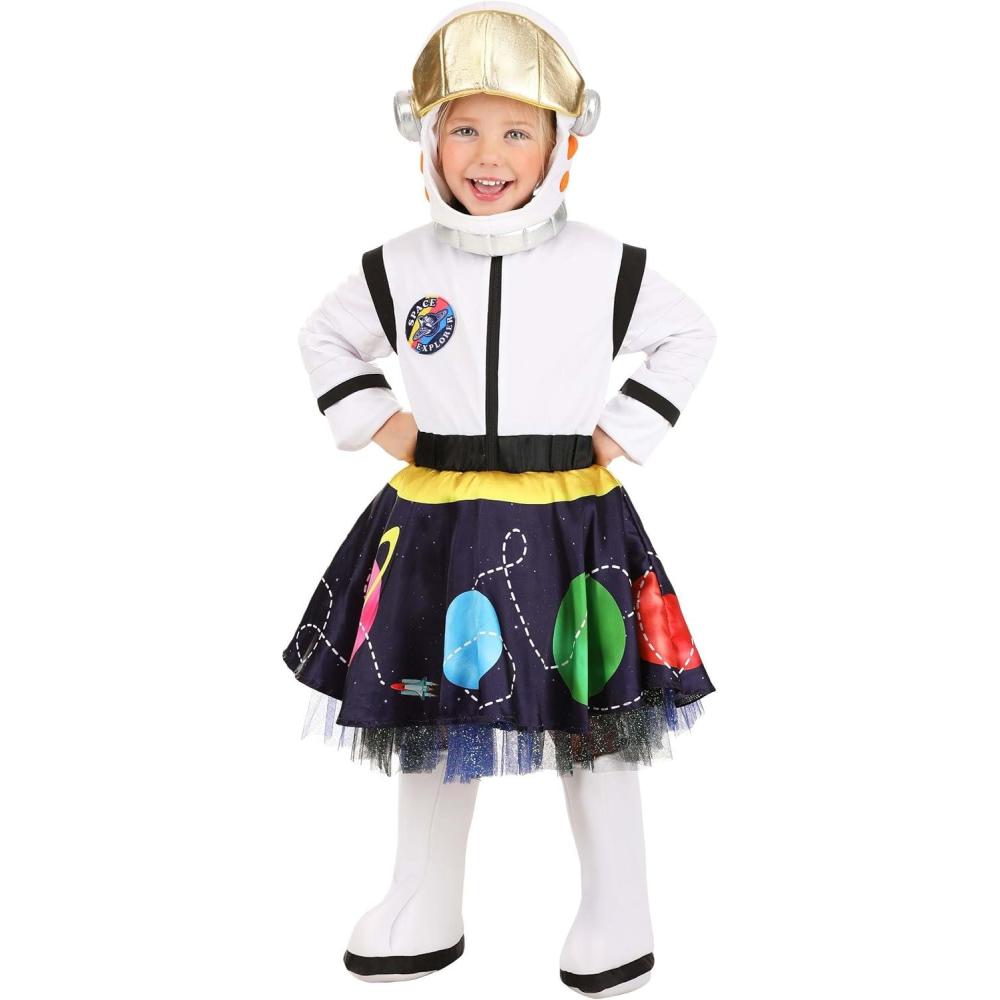 image:imageFun Costumes Girls Galactic Astronaut Space Explorer Costume Dress Helmet Shoe Covers