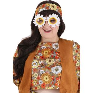 Sunflower Costume Glasses – Plastic Novelty Eyeglasses with Flower Frames