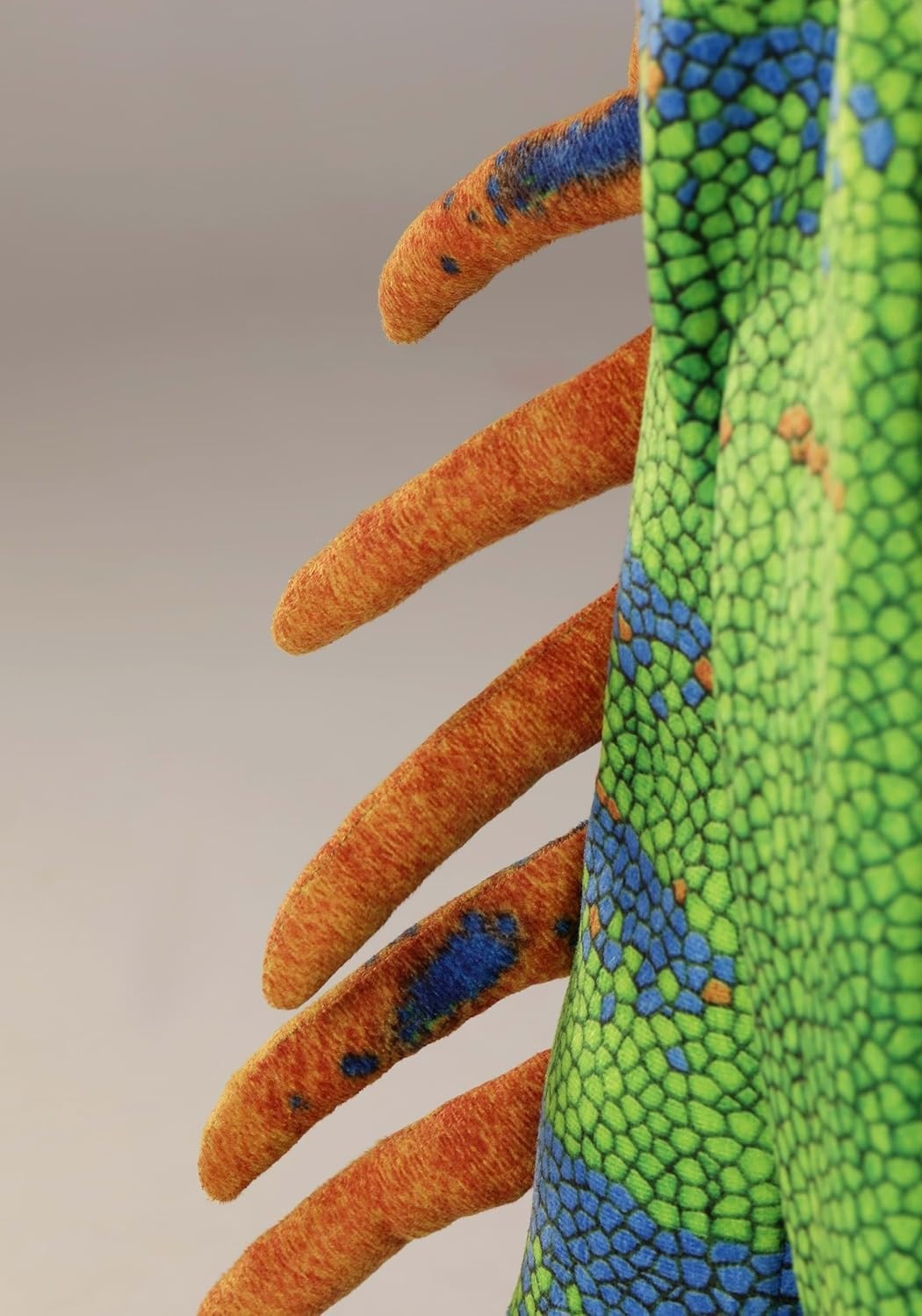 image:imageKids Green Iguana Costume with Scaled Jumpsuit Stuffed Spikes amp Claws Headpiece amp Shoe Covers