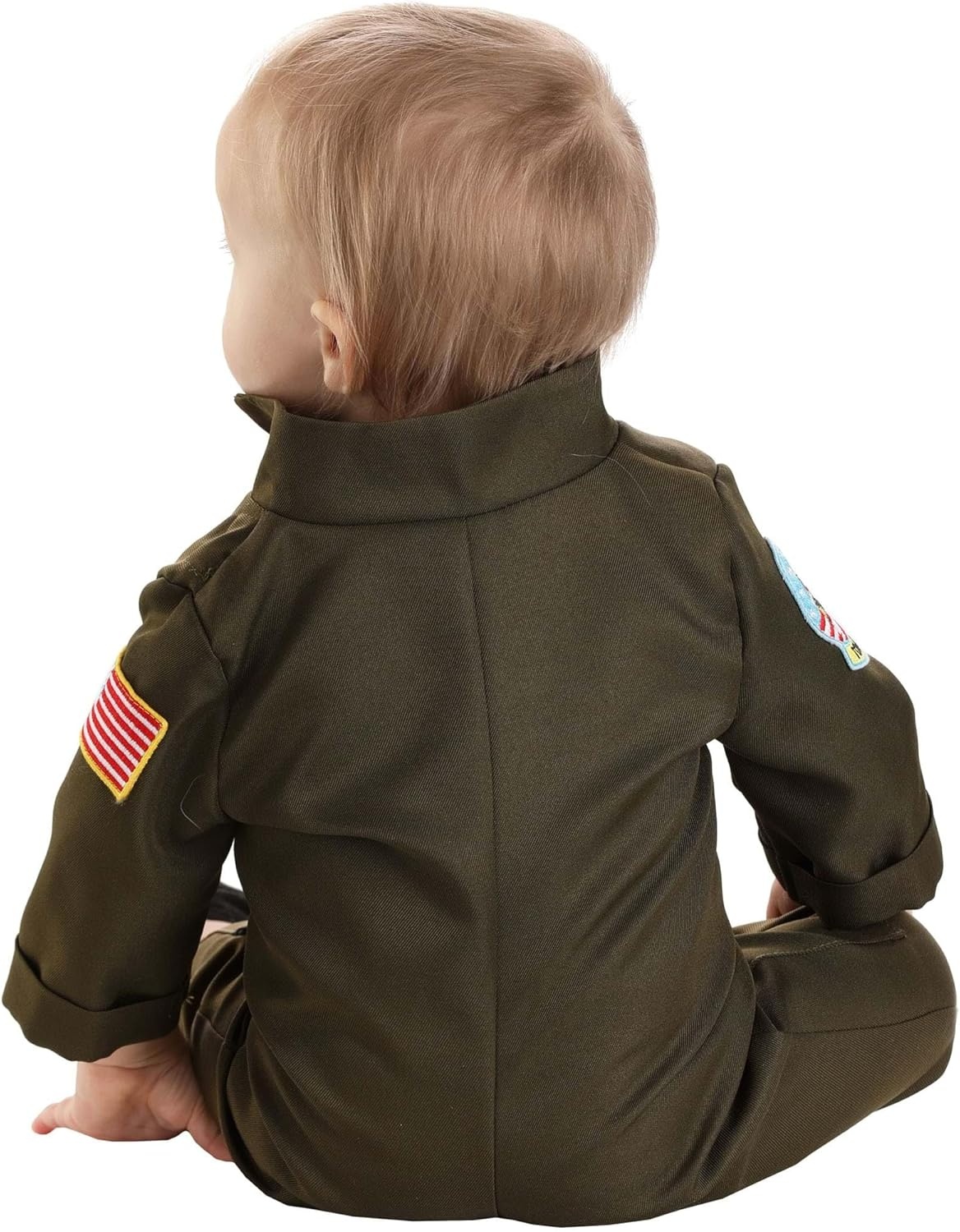 image:imageInfant Top Gun Flight Suit Halloween Costume Tiny Maverick in Training Outfit Officially Licensed