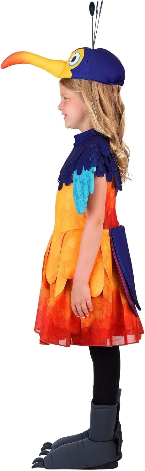image:imageDisney Pixar UP Kevin Dress Costume for Girls Officially Licensed with Wings Headpiece Tail
