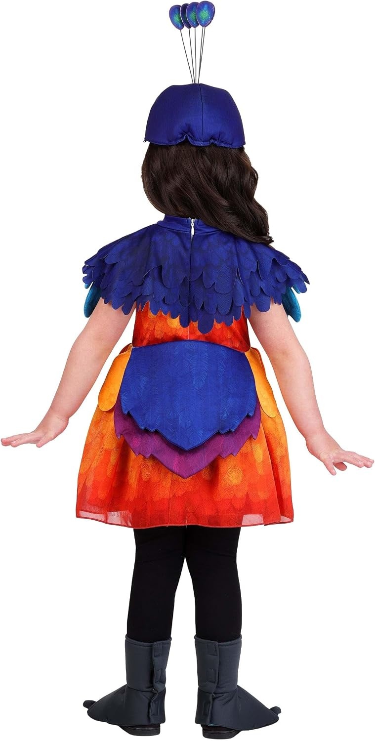 image:imageToddler Pixar UP Kevin Costume Dress with Headpiece and Winged Tail Officially Licensed Disney Bird Outfit for Halloween