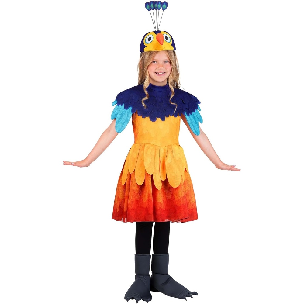 image:imageDisney Pixar UP Kevin Dress Costume for Girls Officially Licensed with Wings Headpiece Tail