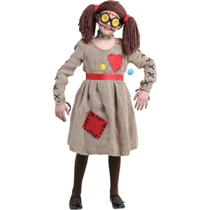 Burlap Voodoo Doll Costume for Girls
