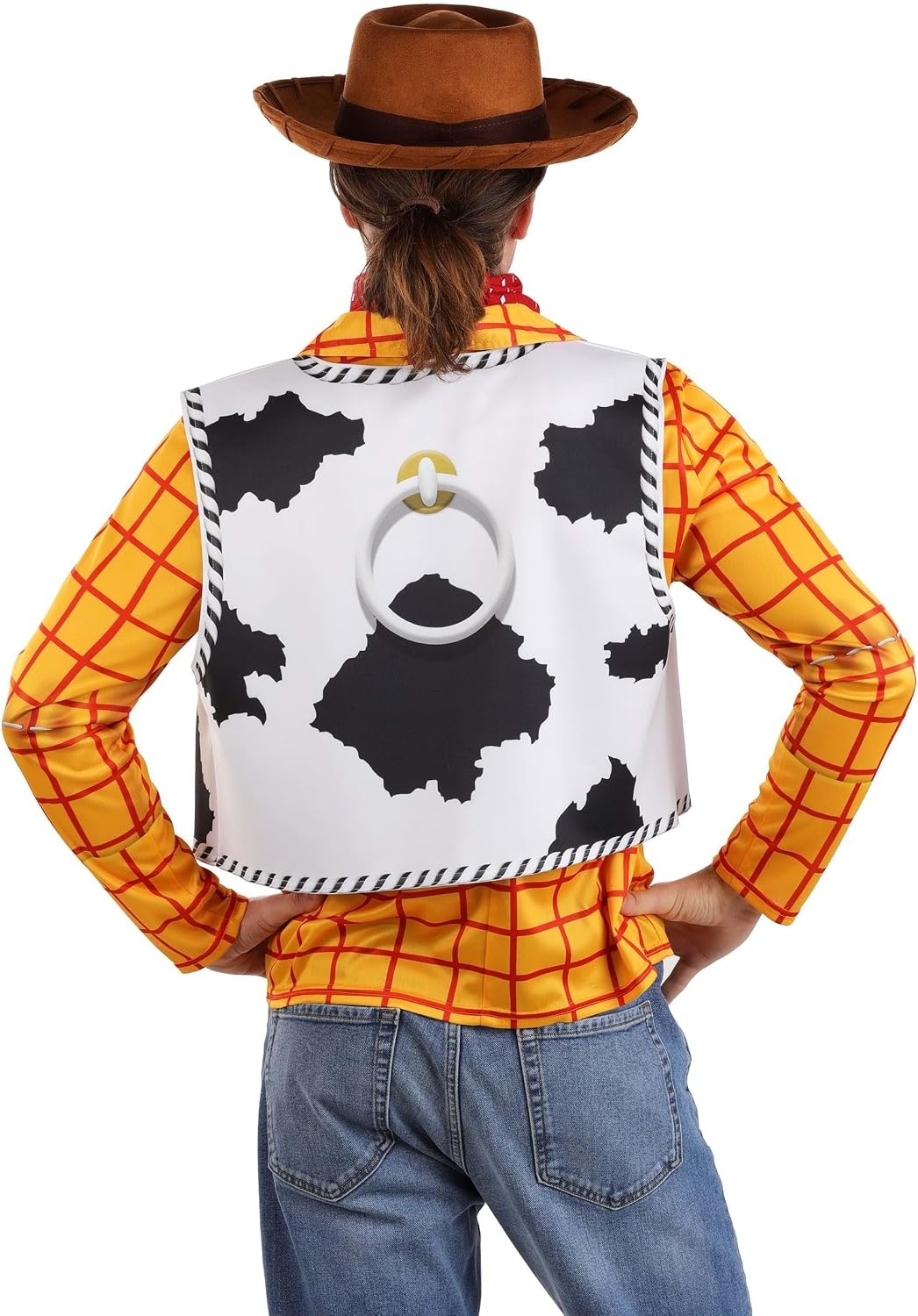image:imageAdult Pixar Toy Story Woody Costume Accessory Kit Includes Shirt Vest Hat and Bandana for Cowboy Outfit