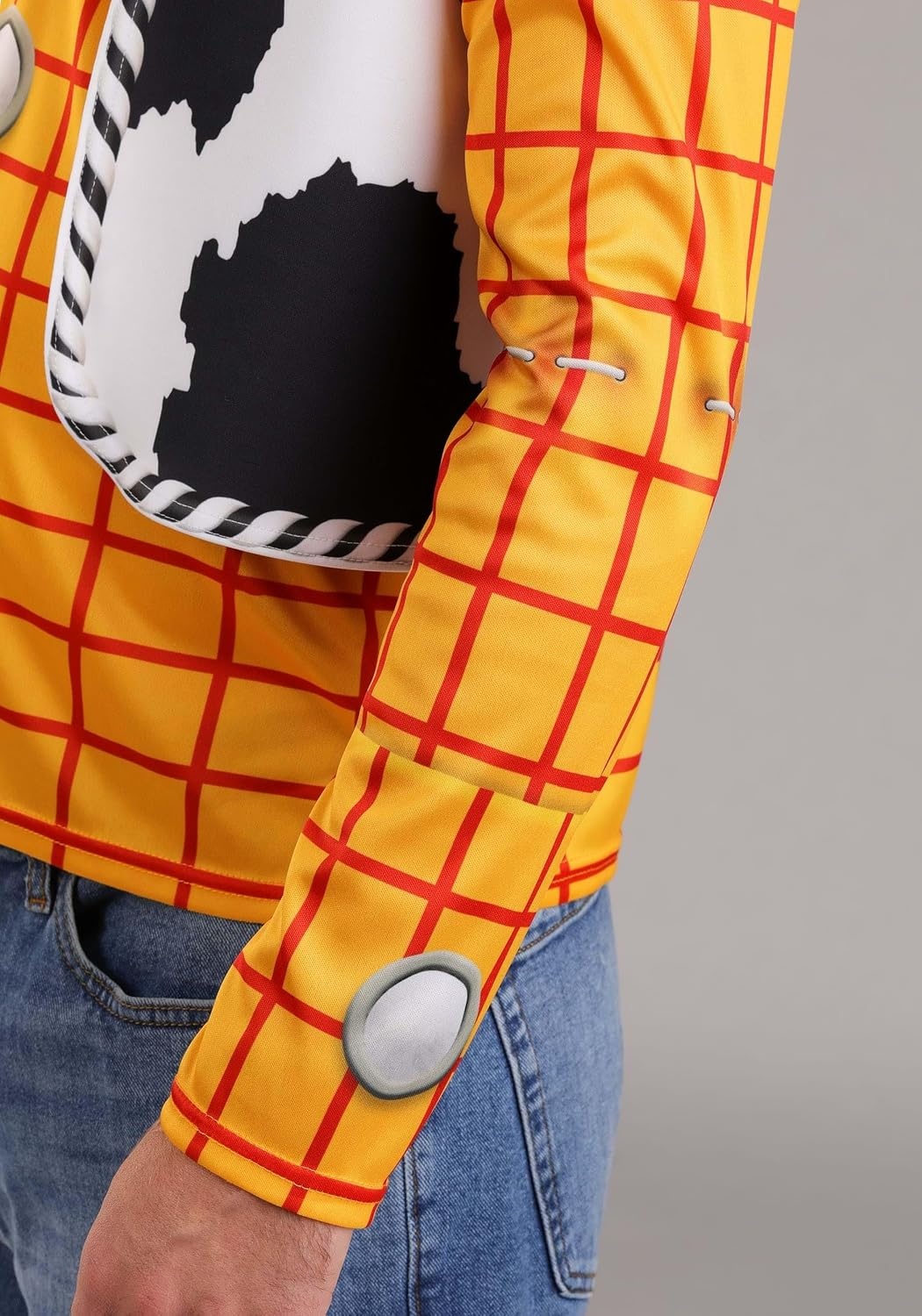 image:imageAdult Pixar Toy Story Woody Costume Accessory Kit Includes Shirt Vest Hat and Bandana for Cowboy Outfit