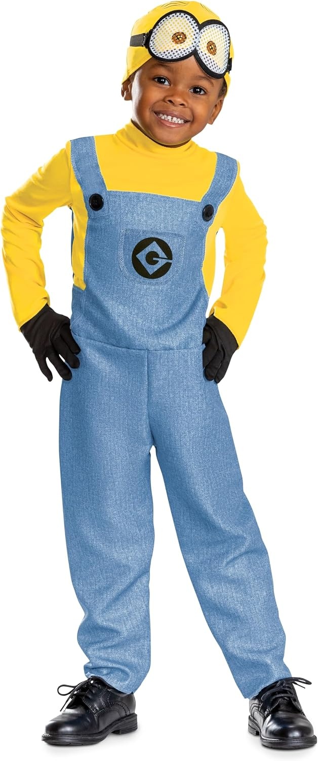 image:imageDespicable Me Minion Toddler Costume Kids Minions Jumpsuit Beanie Gloves 3Piece Mask Officially Licensed