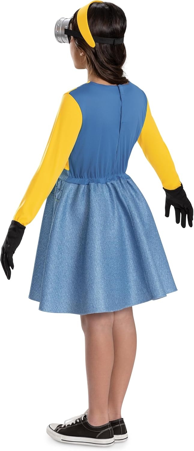 image:imageDisguise Despicable Me Minion Costume Dress for Girls with Gloves Goggles and Headband 46XS 3T4T