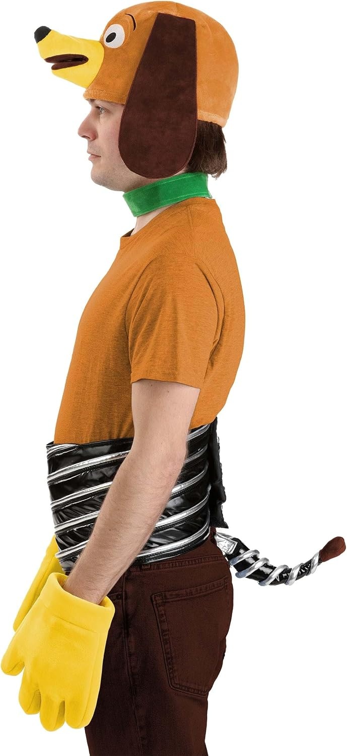 image:imageDisney Pixar Toy Story Slinky Dog Adult Costume Kit Hat Neck Band Belt Tail amp Gloves Set Officially Licensed