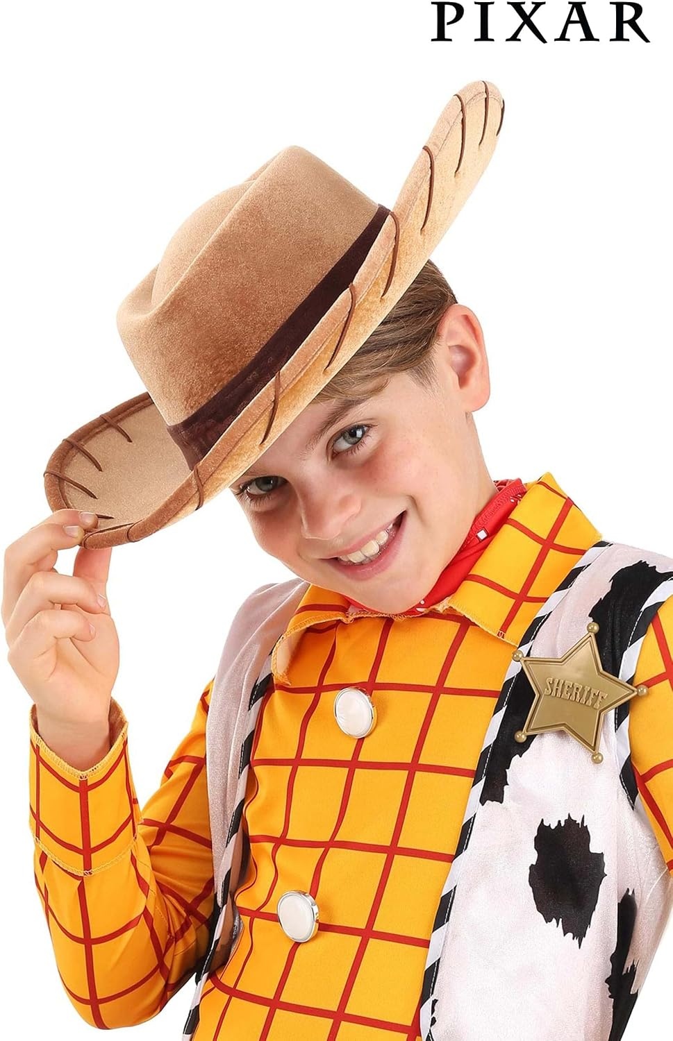 image:imageDisney Toy Story Woody Cowboy Hat for Kids Suede Brown Hat with Rope Accents amp Brown Band Officially Licensed