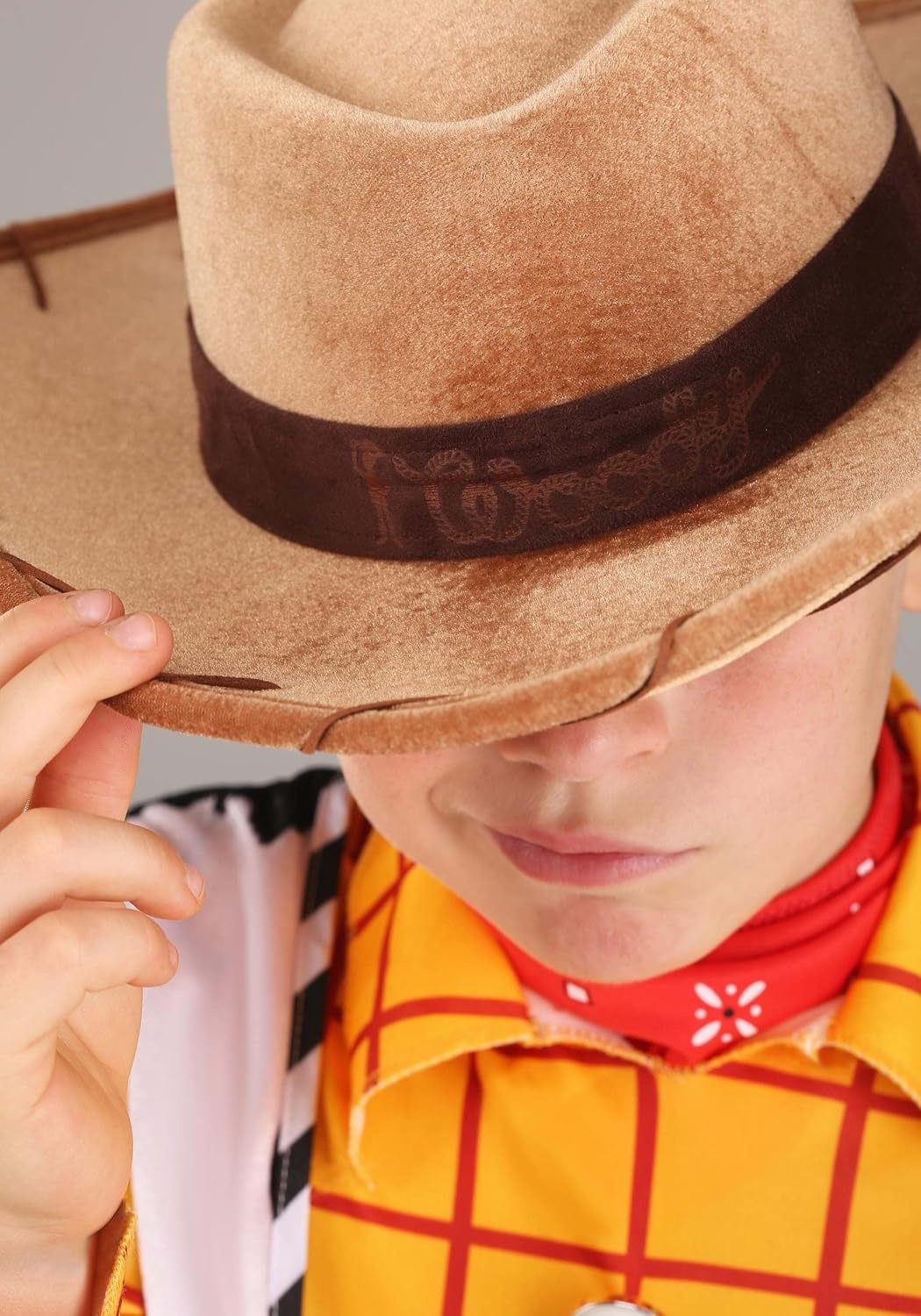 image:imageDisney Toy Story Woody Cowboy Hat for Kids Suede Brown Hat with Rope Accents amp Brown Band Officially Licensed