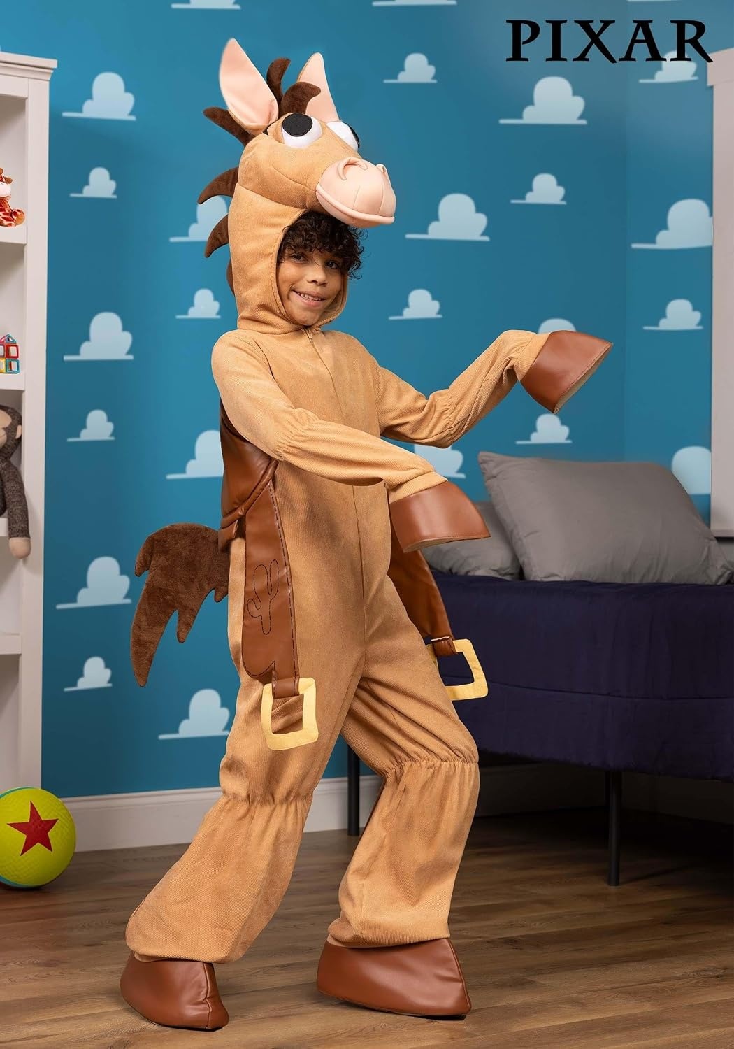 image:imageDisney and Pixar Toy Story Bullseye Costume Horse Jumpsuit for Halloween and Imaginative Play One Piece Outfit