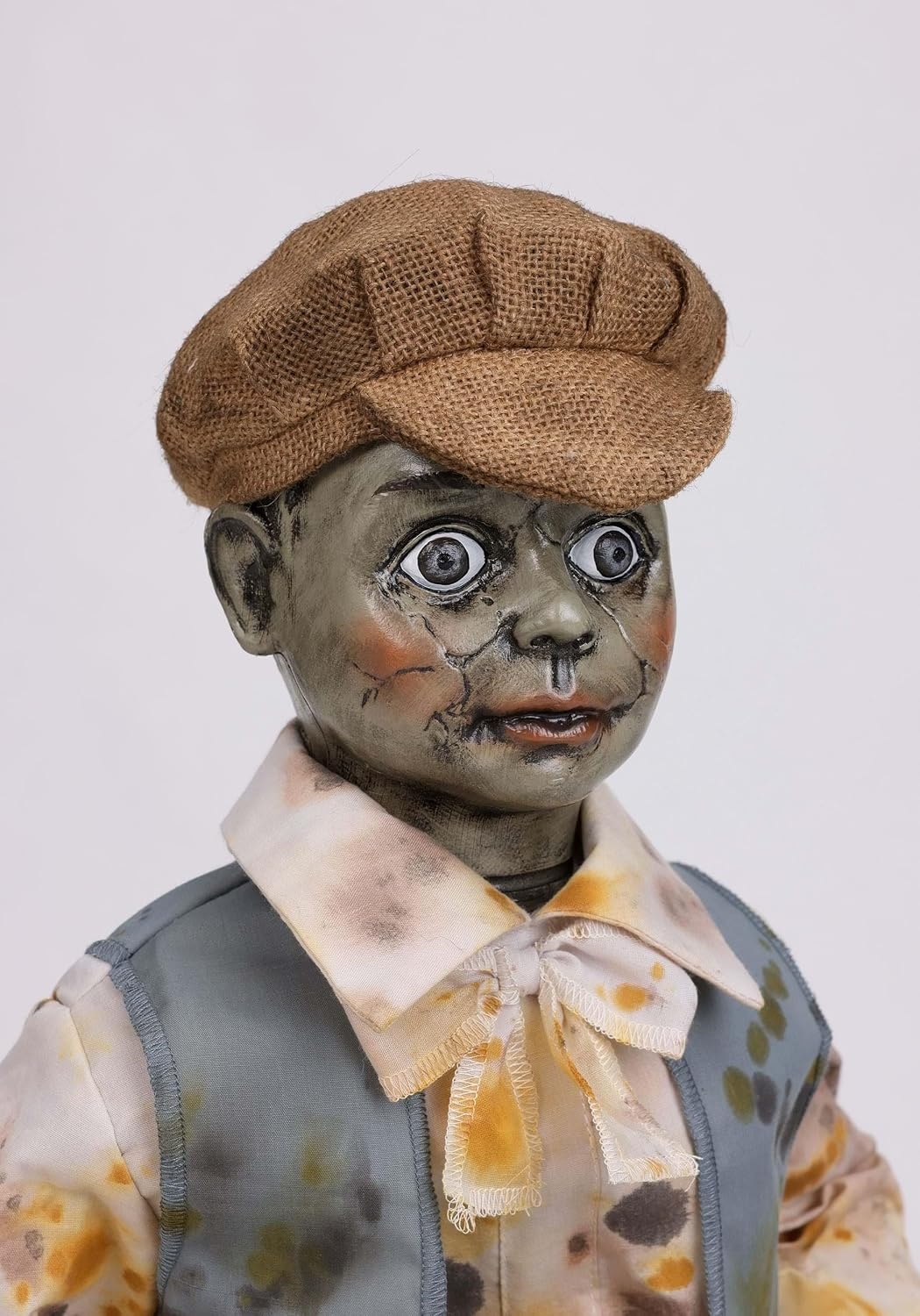 image:imageFun Costumes 25FT Wheels McGee Tricycle Doll Animatronic Creepy Moving Doll Halloween Decoration with Glowing Eyes Music
