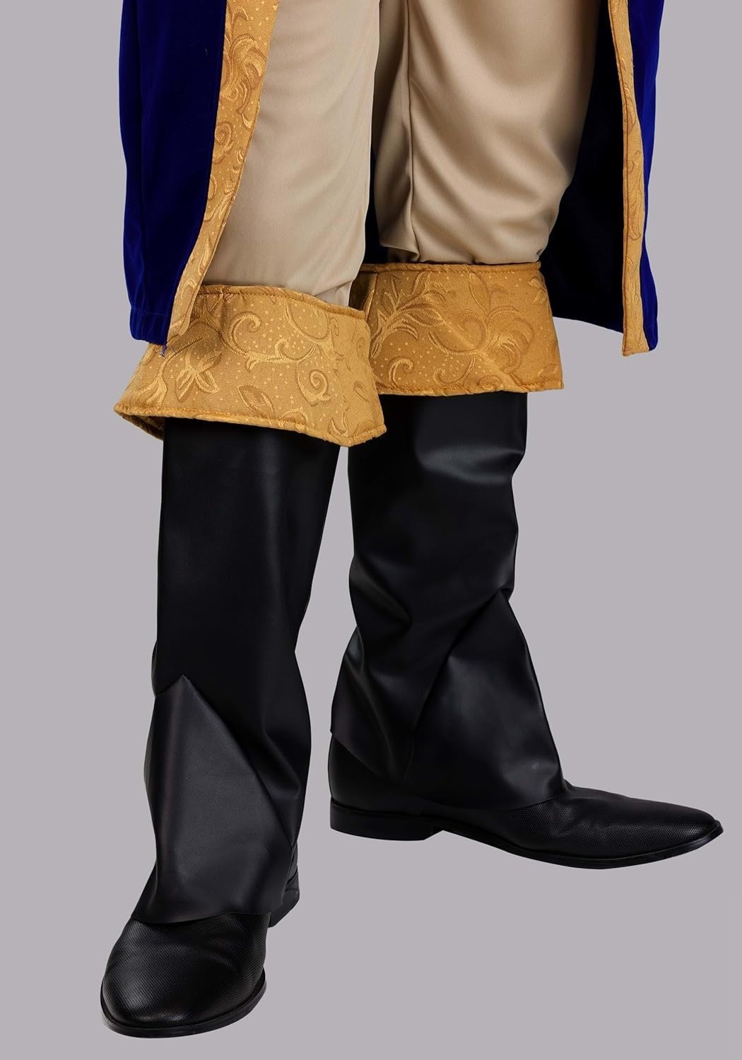 image:imageGeorge Washington Colonial Costume for Men Blue Velvet Jacket Vest Pants Hat Ascot Boot TopsCostume