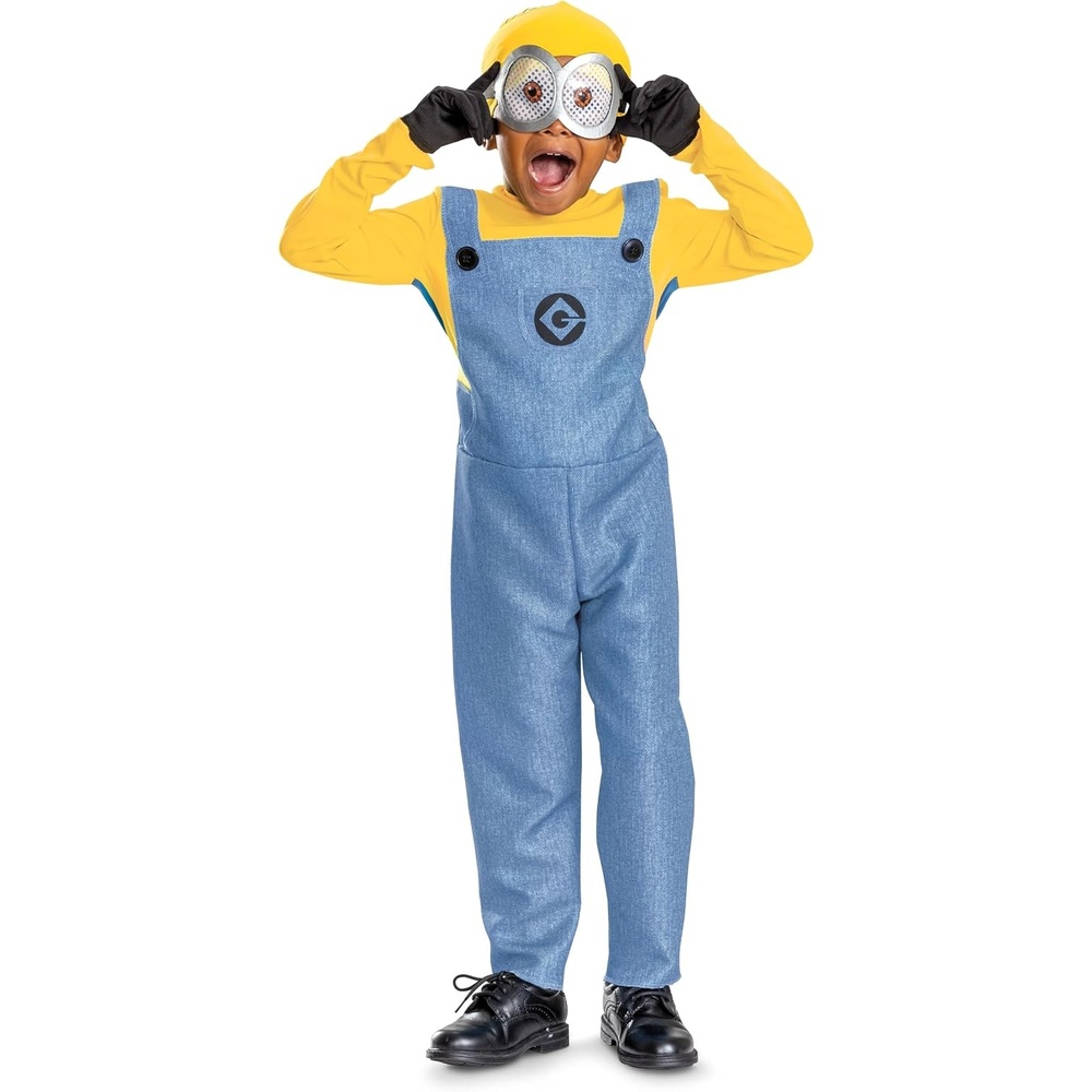 image:imageDespicable Me Minion Toddler Costume Kids Minions Jumpsuit Beanie Gloves 3Piece Mask Officially Licensed