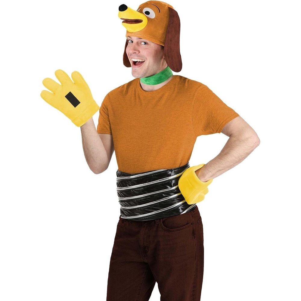 image:imageDisney Pixar Toy Story Slinky Dog Adult Costume Kit Hat Neck Band Belt Tail amp Gloves Set Officially Licensed