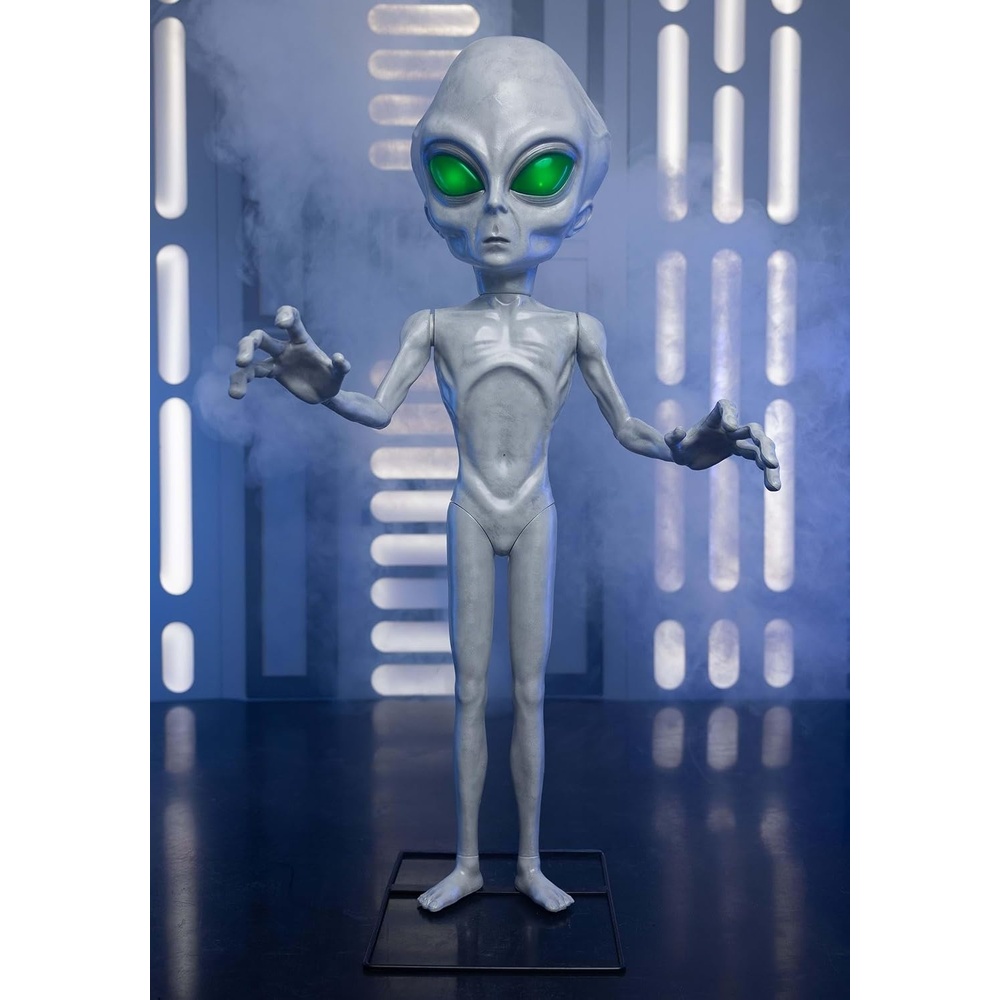 image:imageFun Costumes 45FT Grey Alien Animatronic Outer Space Decoration Area 51 Roswell Extraterrestrial Halloween Dcor